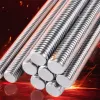 Silver threaded rod, stainless steel external thread screw rod, full-thread fastener, 304 material Specification image